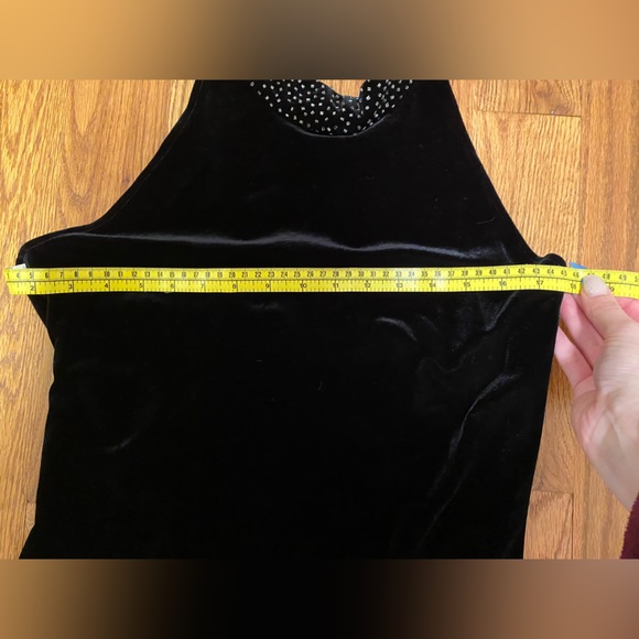 Vintage 90s Formal velvet gown Reggio - Picture 7 of 14